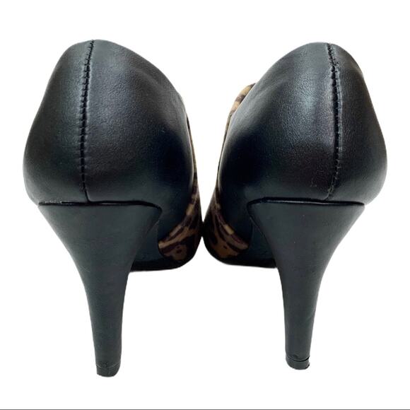 Dexflex Comfort Women's Leopard Heeled Side Zip Ankle Vegan Booties Size 7 - Picture 10 of 11